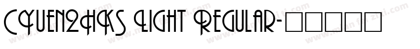 CYuen2HKS Light Regular字体转换